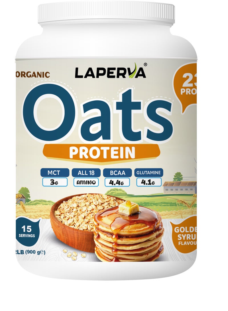 Laperva Oats Protein, Golden Syrup, 2 LB, Increase energy levels and improve focus