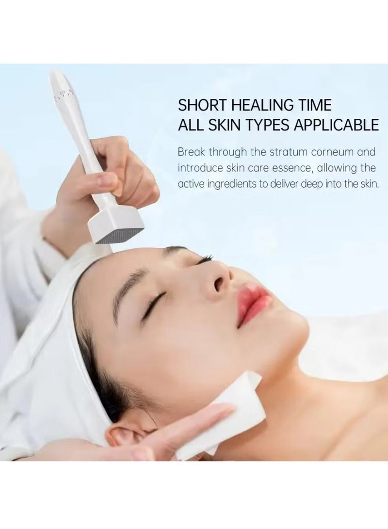 MiMi & BeiBei Adjustable Microneedle Stamp 00mm to 3mm Titanium Micro Needles Skin Repair Face Hair and Beard Growth Pen Easy to use Safe and Effective Microneedling Pen - Image 4