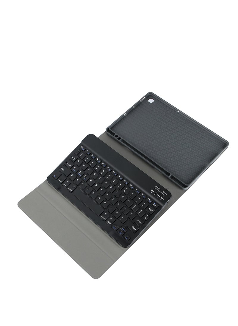 General - [3 in 1] Arabic and English Keyboard Case for Samsung Galaxy Tab A8 10.5 X200/X205 Case with Bluetooth Mouse, Lightweight Cover with Detachable Bluetooth Touch Keyboard - Image 1