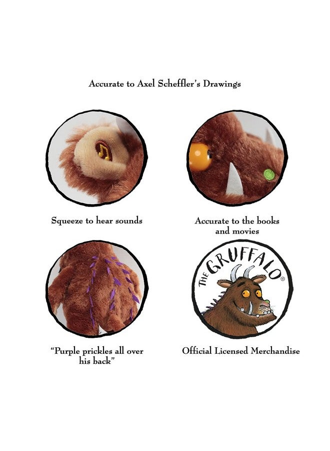 واو! ستاف رائع! دمية غروفالو التفاعلية المحشوة | لعبة ناعمة ناطقة رسمية مقاس ١٢ بوصة من كتب وأفلام جوليا دونالدسون للأطفال | اكتشف العبارات الإضافية | للأولاد والبنات من عمر سنتين فما فوق - Image 4