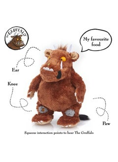 WOW! STUFF WOW! STUFF The Gruffalo Interactive Plush | Official Talking 12" Soft Toy from The Julia Donaldson Childrens Books and Films | Unlock The Bonus Phrases | for Boys and Girls Aged 2+  - Image 2