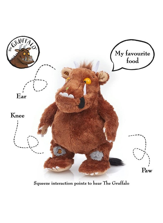 واو! ستاف رائع! دمية غروفالو التفاعلية المحشوة | لعبة ناعمة ناطقة رسمية مقاس ١٢ بوصة من كتب وأفلام جوليا دونالدسون للأطفال | اكتشف العبارات الإضافية | للأولاد والبنات من عمر سنتين فما فوق - Image 2