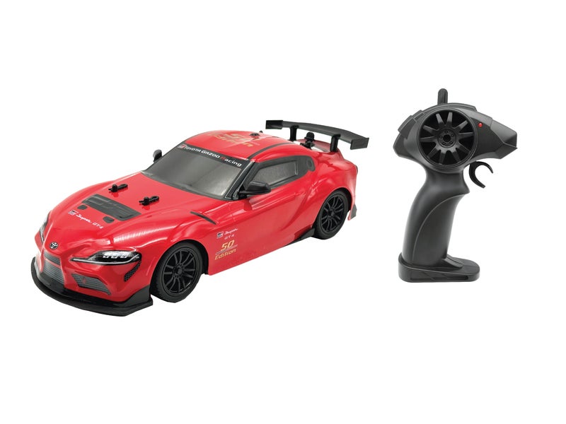 D-power - 1:16 Toyota Supra GT4 RC Car – 2.4GHz Remote Control Vehicle with Rechargeable Battery, Officially Inspired Design, for Kids Ages 6+ - Image 1