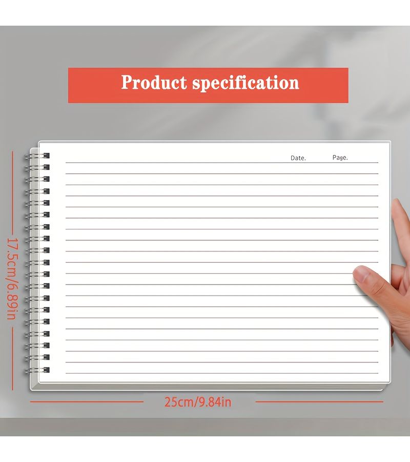 B5 Horizontal Coil Notebook 3Pcs Set With Black Golden Neutral Pens - Image 2