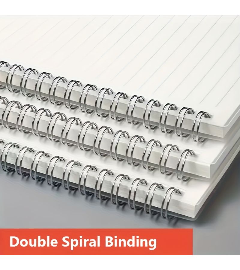 B5 Horizontal Coil Notebook 3Pcs Set With Black Golden Neutral Pens - Image 3