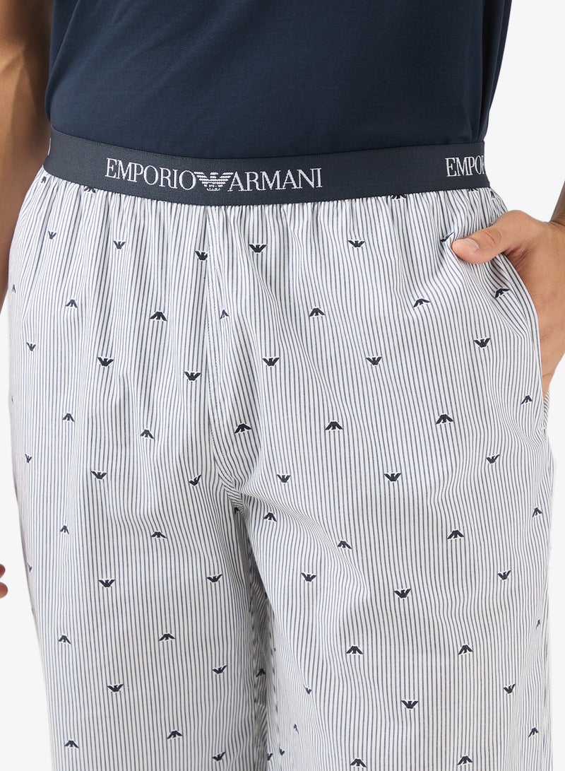 امبوريو ارماني بيجامة أساسية برباط - Image 4