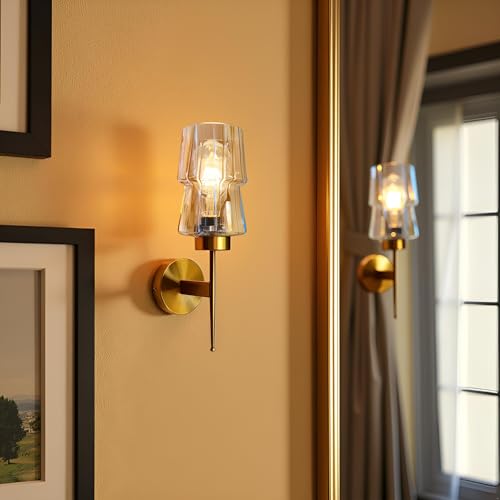 Lyse Decor Antique Wall Lamps for Bedroom, Wall Lights for Led Side/Bathroom, Wall Mounted Light for Cafe and Hotel (Lustre Shade) - Image 2