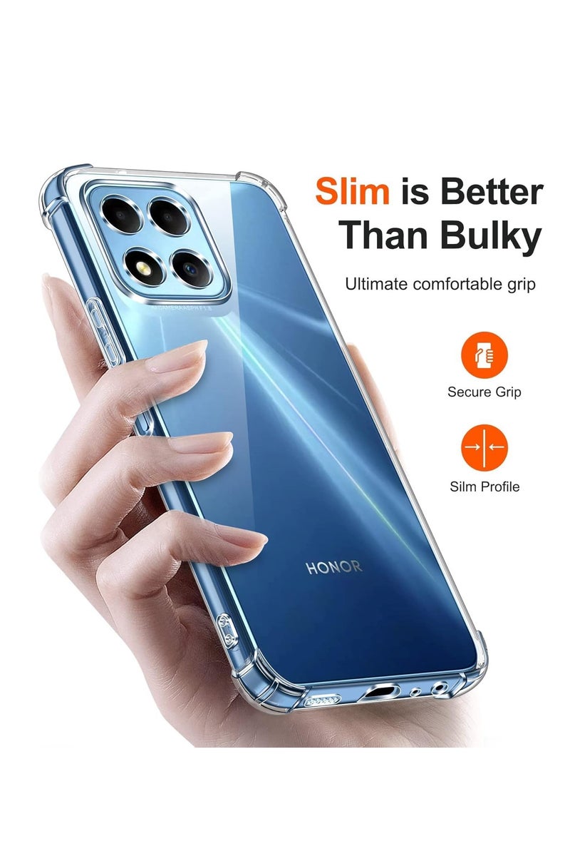 BORTONY Honor X6b Case Cover Clear Back Air Cushion Soft Silicone Shockproof Case Honor X6b Anti-Scratch Protective Cover for Honor X6b - Image 2