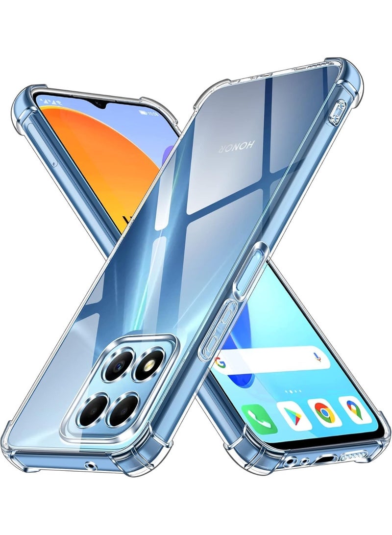 BORTONY Honor X6b Case Cover Clear Back Air Cushion Soft Silicone Shockproof Case Honor X6b Anti-Scratch Protective Cover for Honor X6b - Image 1