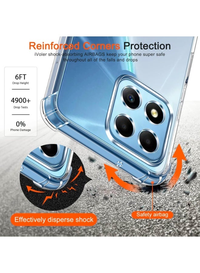 BORTONY Honor X6b Case Cover Clear Back Air Cushion Soft Silicone Shockproof Case Honor X6b Anti-Scratch Protective Cover for Honor X6b - Image 5