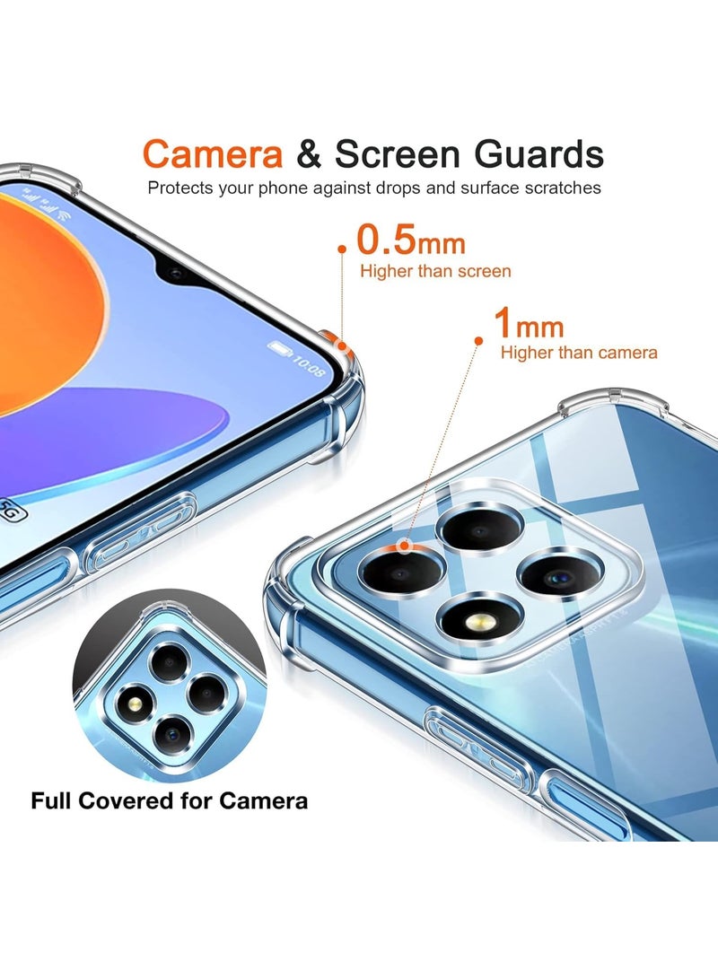 BORTONY Honor X6b Case Cover Clear Back Air Cushion Soft Silicone Shockproof Case Honor X6b Anti-Scratch Protective Cover for Honor X6b - Image 4