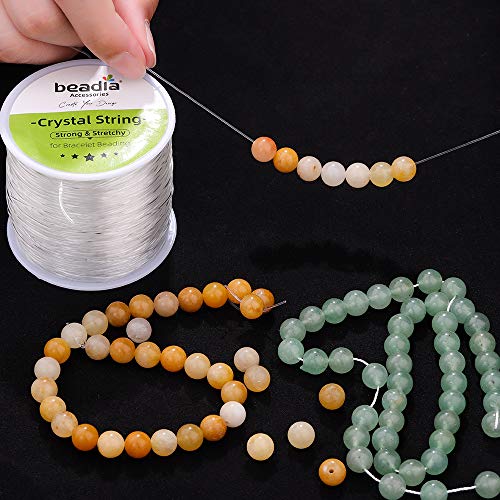 BEADIA Elastic Crystal String 0.6mm Clear Bead Cord for Bracelet Beading Jewelry Making 164yard - Image 4