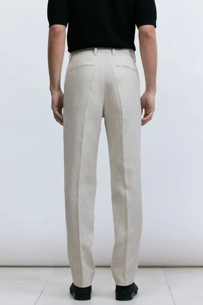 H&M Slim Fit Linen suit trousers