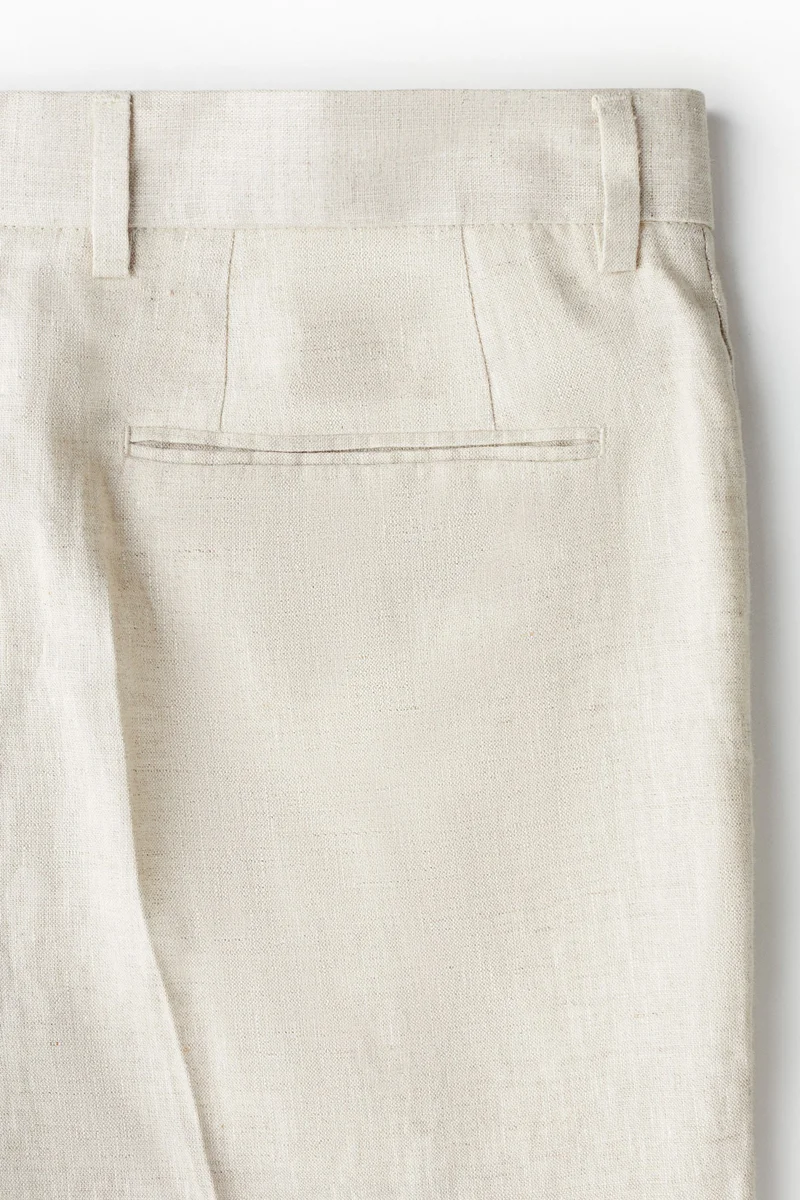 H&M Slim Fit Linen suit trousers