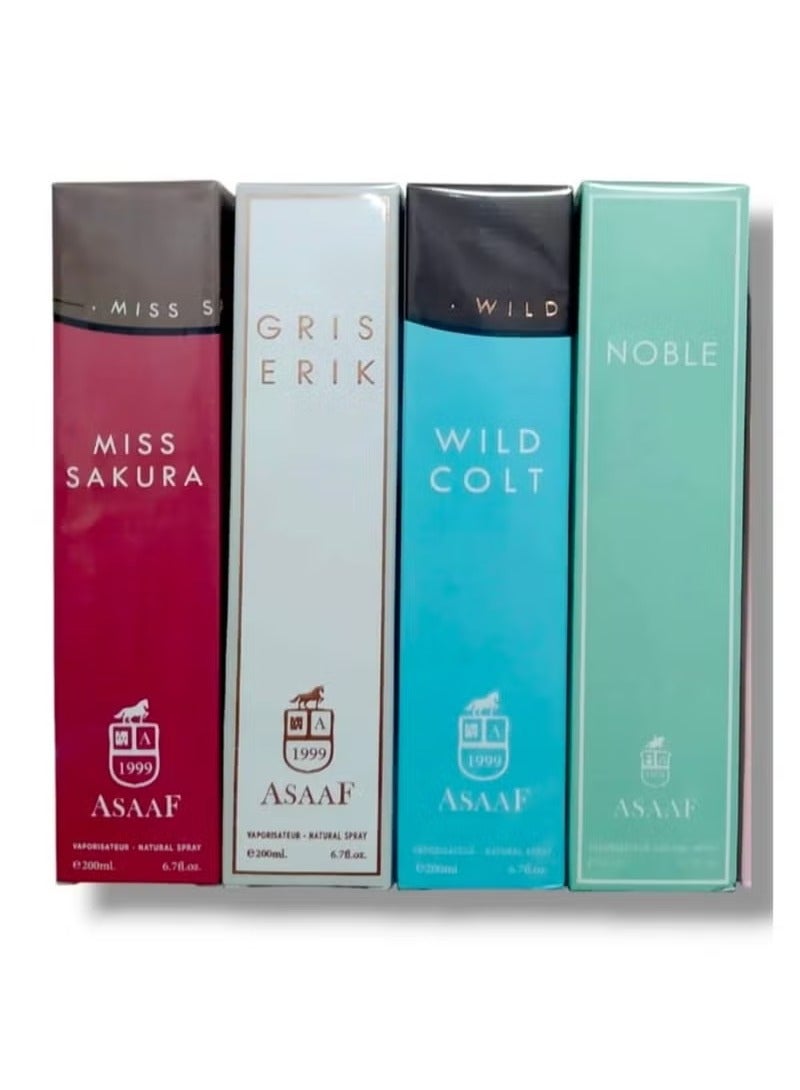 عساف مجموعة عطور عساف 4 قطع 200 مل - Image 2