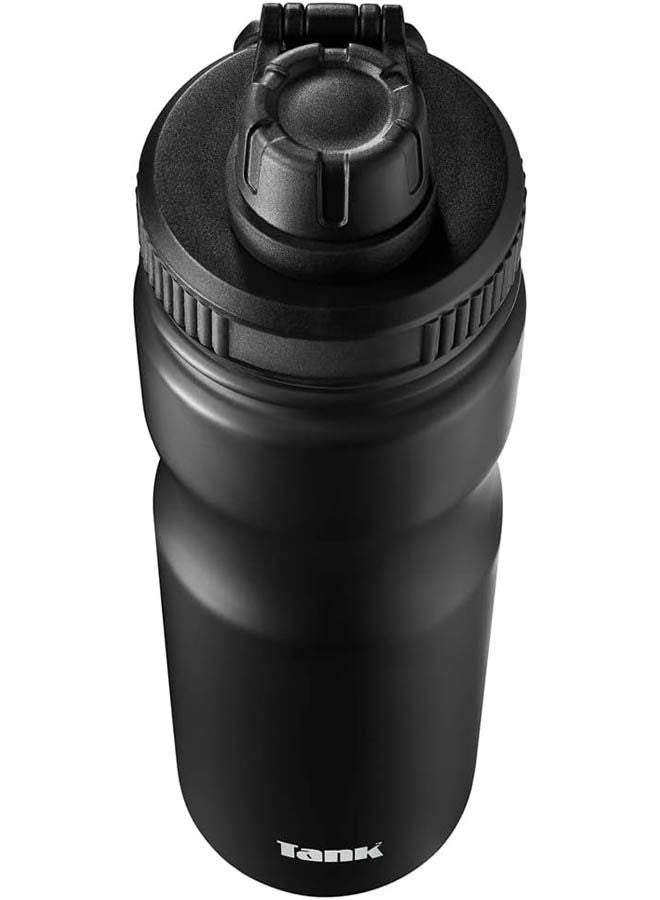 TANK Tank Stainless Steel Water Bottle 650mL, Up to 12Hrs Cold, Black - Image 3