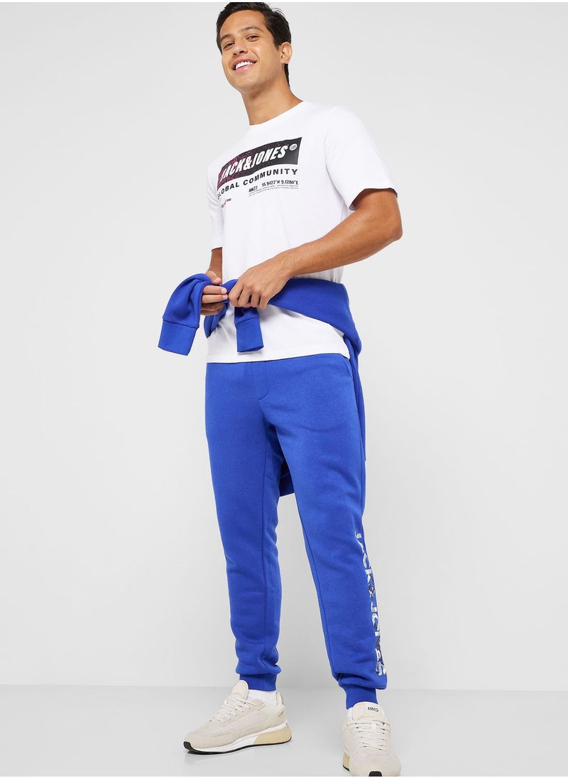 JACK & JONES - Logo Drawstring Sweatpants - Image 1