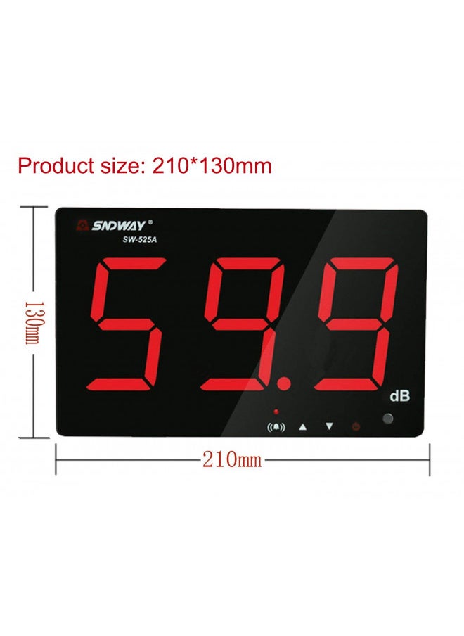 SNDWAY SNDWAY SW-525A 30-130dB Digital Sound Level Meter with Large LCD Display Noise Meter Decibel Wall Mounted Hanging  - Image 4