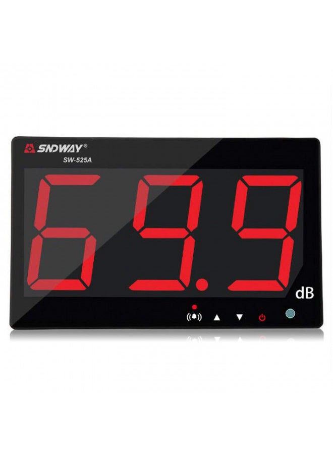 SNDWAY SNDWAY SW-525A 30-130dB Digital Sound Level Meter with Large LCD Display Noise Meter Decibel Wall Mounted Hanging  - Image 1