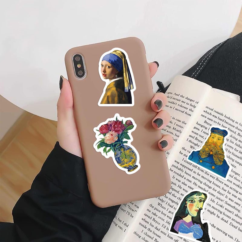 PIGBIT Renaissance Artist Stickers - 50 Pcs Vinyl Waterproof Vintage Oil Painting Art Stickers for Water Bottles,Laptops,Scrapbooks,Tumblers - Image 3