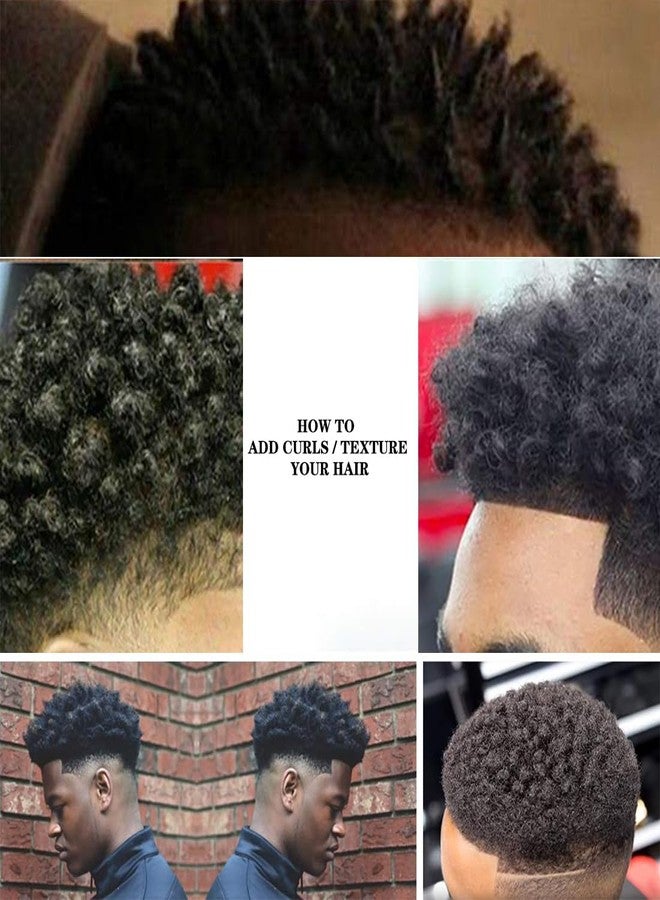 CXWUZH Barber Hair Brush Sponge Small Holes Afro Curl Twist Hair Sponges for Men Women Curls Natural Hair 2 Pcs with 1 Pc Hair Pick - Image 3