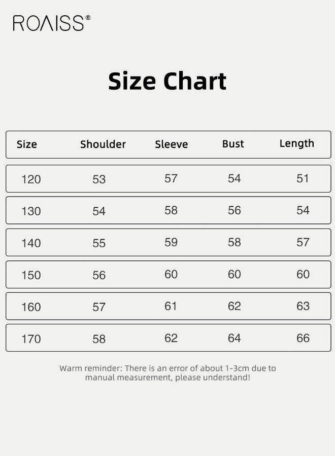 roaiss Boy Sylish Shirt with Snap Buttons Closure and 2 Chest Pockets, Baggy Shirt Jacket, Long Sleeve Shacket for Boys, Suitable for Daily Wear, School and Outdoor Activities - Image 5