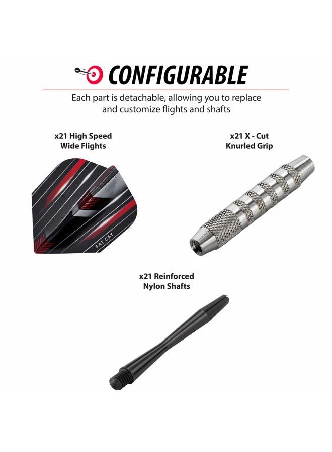 Fat Cat Darts In A Jar: Steel Tip Darts With Storage/Travel Container, 20 grams Pack Of 15 - Image 5