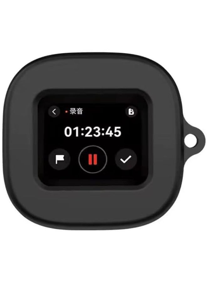 Ecosystem Silicone Case Compatible with Anker Soundcore Liberty 5 Pro Max (2026) Soft Silicone Protective Case Cover, Shockproof Sleeve with Carabiner، Black - Image 4