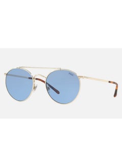 POLO RALPH LAUREN Polo Ralph Lauren SUNGLASS PH3114 911672 SIZE 51 GOLD FRAME WITH  BLUE LENS UNISEX  - Image 2