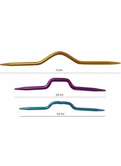 SKC 3 Pieces Twisted Loop Holder Metal Knitting Needle J101-903-1004-1204  - Image 2