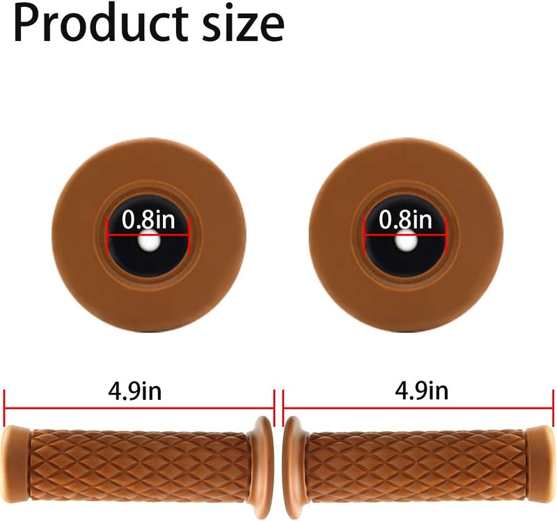 BELOMI Vintage Motorcycle Hand Grips - Image 2