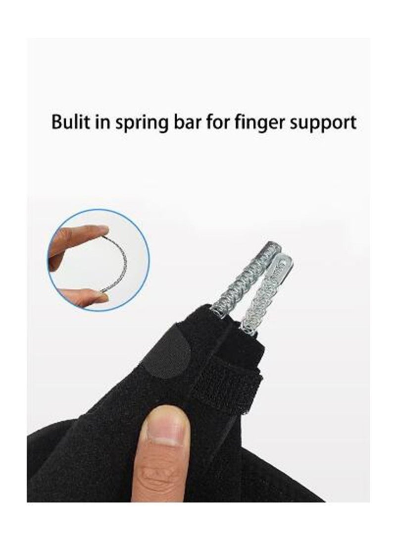 Generic - Sport Thumb Wrist Support Sleeve, Unisex Double Spring Compression Thumb Brace Wrist, Breathable Thumb Wrist Gloves for Pain Relief Arthritis Tendonitis Sprained - Image 1