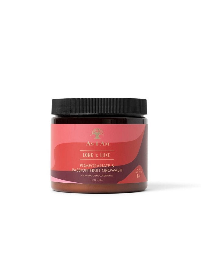 As I Am Long and Luxe Growash Cleansing Creme Conditioner, 16 Ounce - Image 1