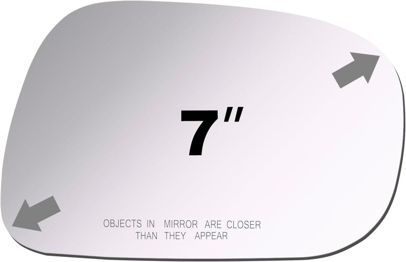 ReYee Passenger Right Side Mirror Glass for 2002-2006 Toyota Camry Sedan - No Backing Plate, Flat with Adhesive - Image 2