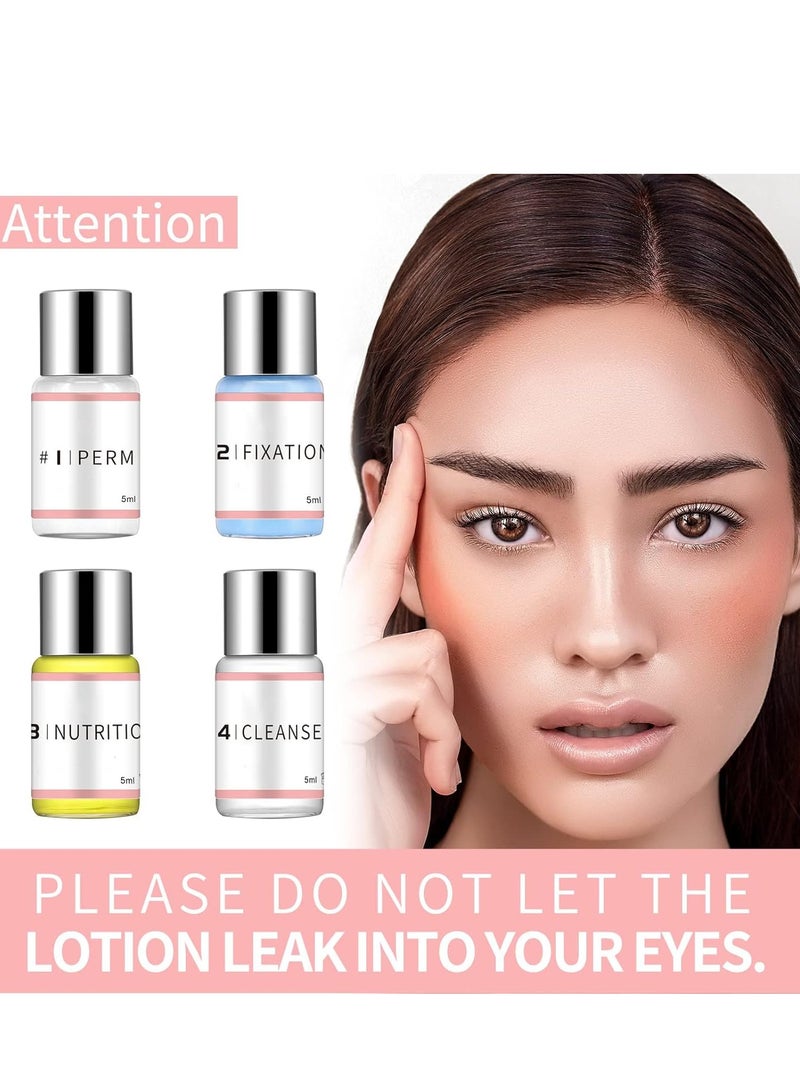 SYOSI مجموعة رفع الرموش، مجموعة تجعيد الرموش، مجموعة تجعيد الرموش الاحترافية، مجموعة تمديد الرموش، تجعيد الرموش شبه الدائم، مناسبة للاستخدام المنزلي في الصالونات - Image 4