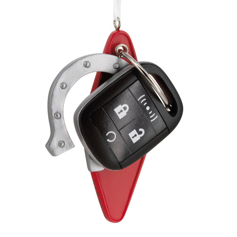 هولمارك Hallmark New Driver Key Fob 2024 Christmas Ornament - Image 1