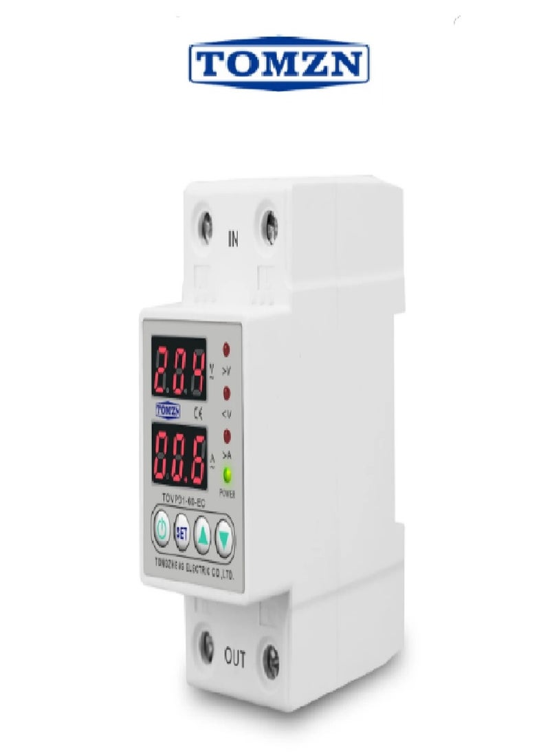 TOMZN - Tomzon High Low Current Voltage Protector 2 Digital Display 40A Adjustment. - Image 1