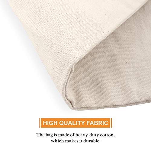 UBICON 14 x 24 Inches Large Size Heavy Duty Flat Bottom Coin Bags with Draw Strings, 5-Pack (LAFBDS5) - Image 3