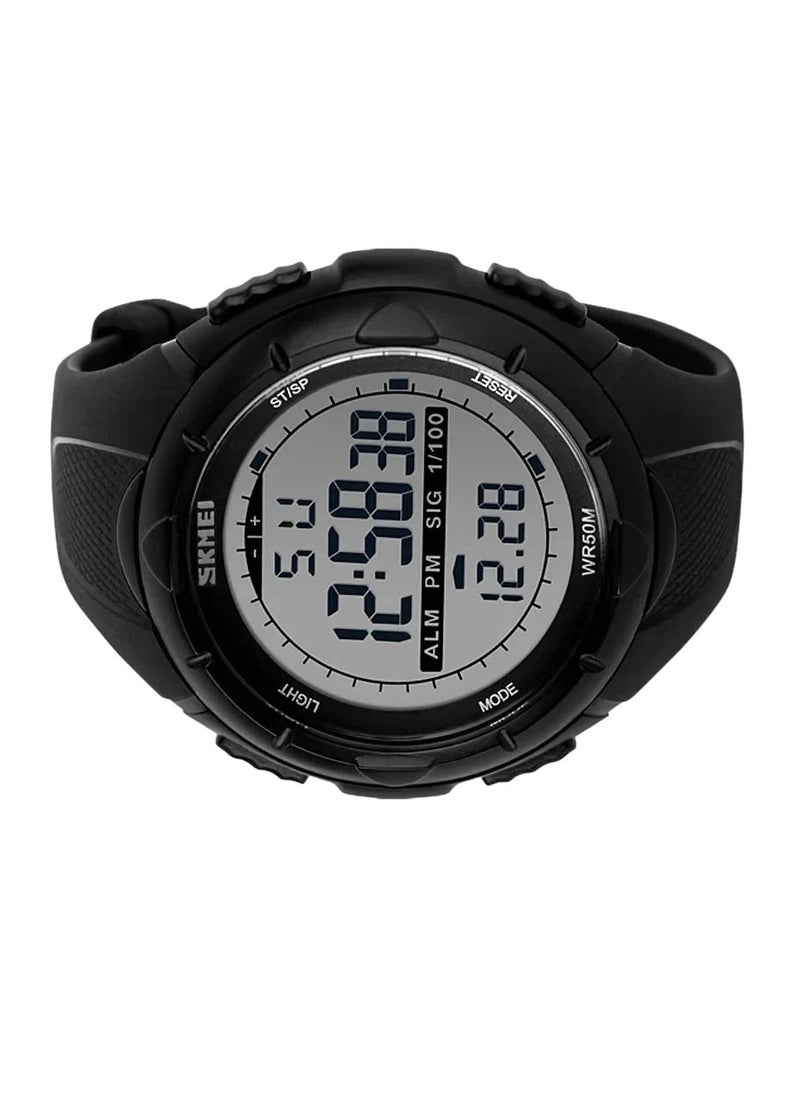 SKMEI - Skmei 1025 Black Digital Multifunction Sports Waterproof Watch Alarm, Stopwatch ,calender, LED - Image 1