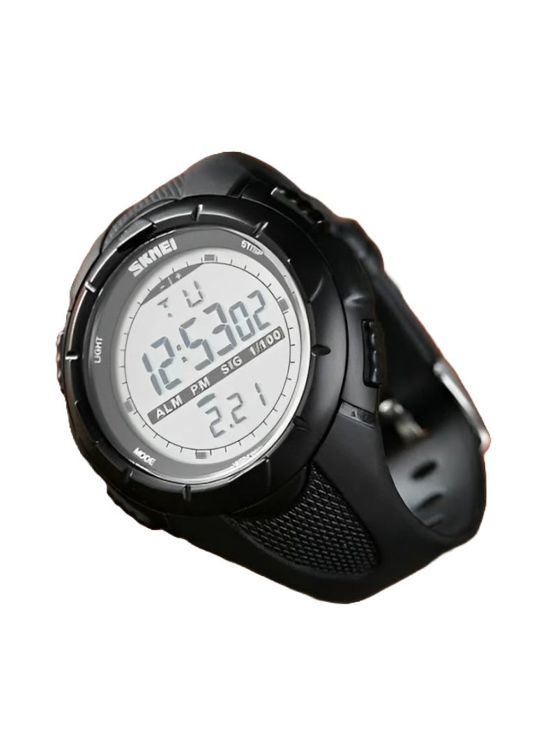 SKMEI - Skmei 1025 Black Digital Multifunction Sports Waterproof Watch Alarm, Stopwatch ,calender, LED - Image 1