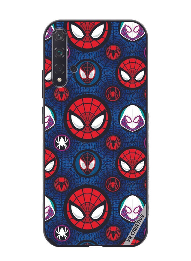 VR CREATIVE Protective Case Cover For Huawei Nova 5T Spiderman Design Multicolour - Image 1