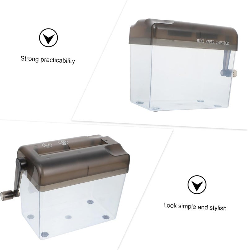 Mini A6 Manual Paper Shredder Handheld Strip Cutting Machine Portable Desktop Shredder for Home Office Document Disposal - Image 3