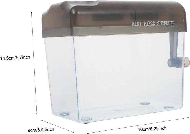 Mini A6 Manual Paper Shredder Handheld Strip Cutting Machine Portable Desktop Shredder for Home Office Document Disposal - Image 2