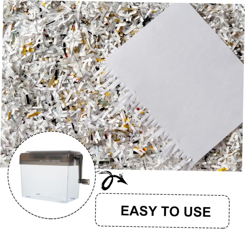 Mini A6 Manual Paper Shredder Handheld Strip Cutting Machine Portable Desktop Shredder for Home Office Document Disposal - Image 4