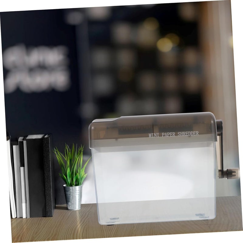 Mini A6 Manual Paper Shredder Handheld Strip Cutting Machine Portable Desktop Shredder for Home Office Document Disposal - Image 5