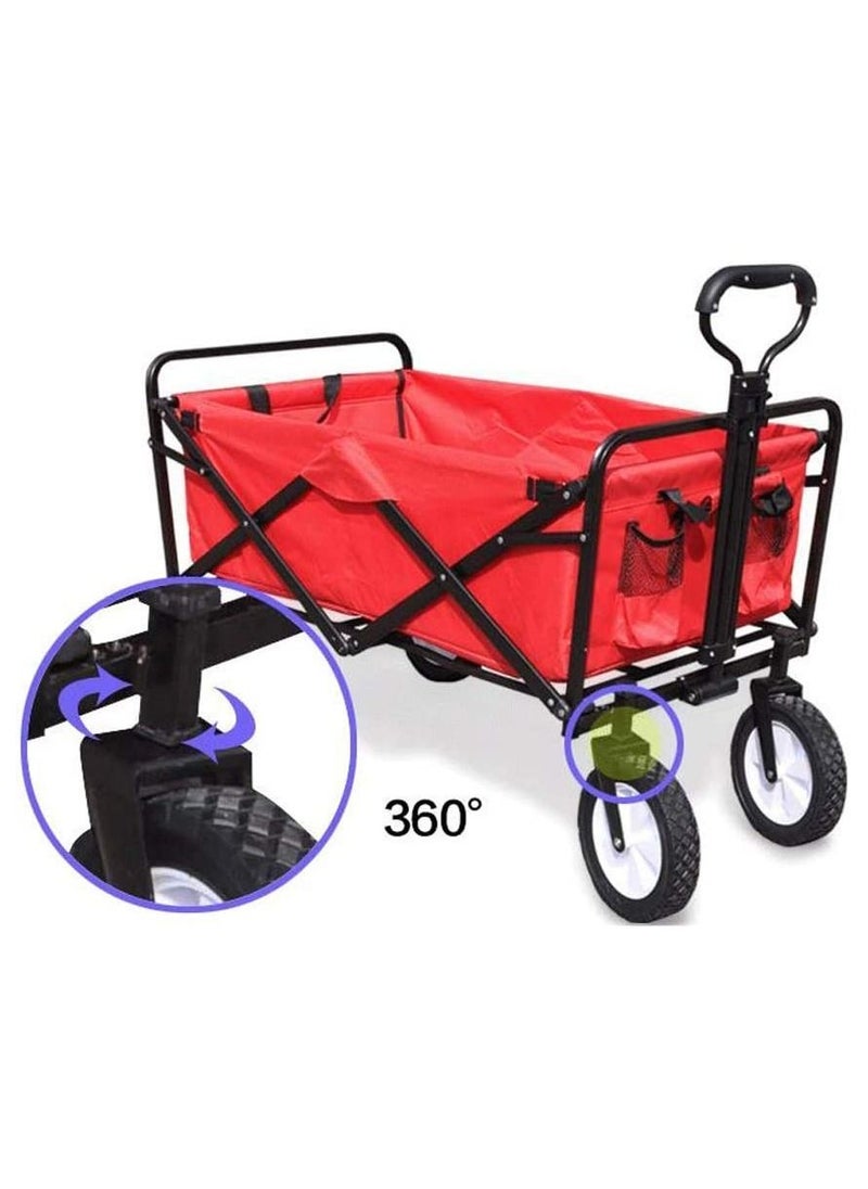 Cool Baby Collapsible Folding Outdoor Utility Wagon-Red  - Image 2