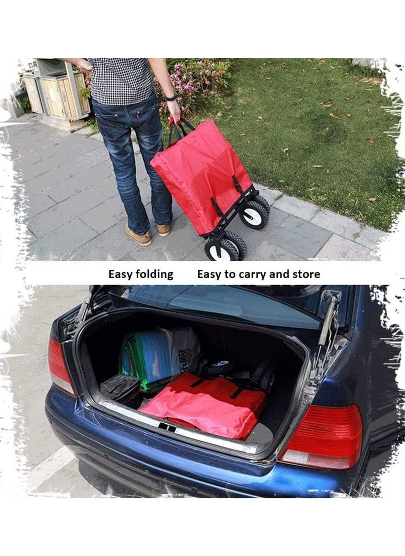 Cool Baby Collapsible Folding Outdoor Utility Wagon-Red  - Image 4