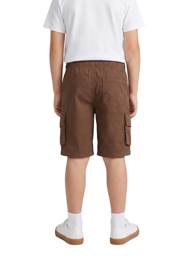 babyqlo Brown Cargo Shorts for Boys