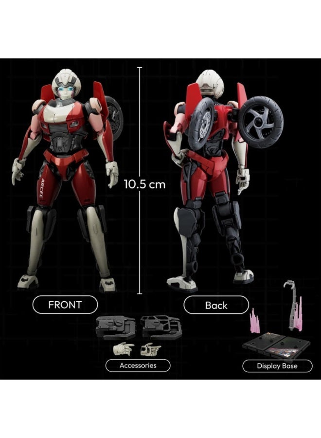 BLOKEES Transformers Classic Class Arcee | 59-Piece Buildable Action Figure Model Kit | Collectible Robot Toy with Glowing Chest & Eyes | STEM Construction Set for Kids & Adults - Image 2