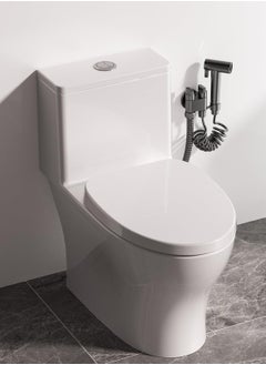 Jomoo Shattaf Set, Handheld Bidet Sprayer for Toilet with Bidet Hose and Holder, High Pressure Bathroom Bidet Shower for Personal Hygiene, Black  - Image 5